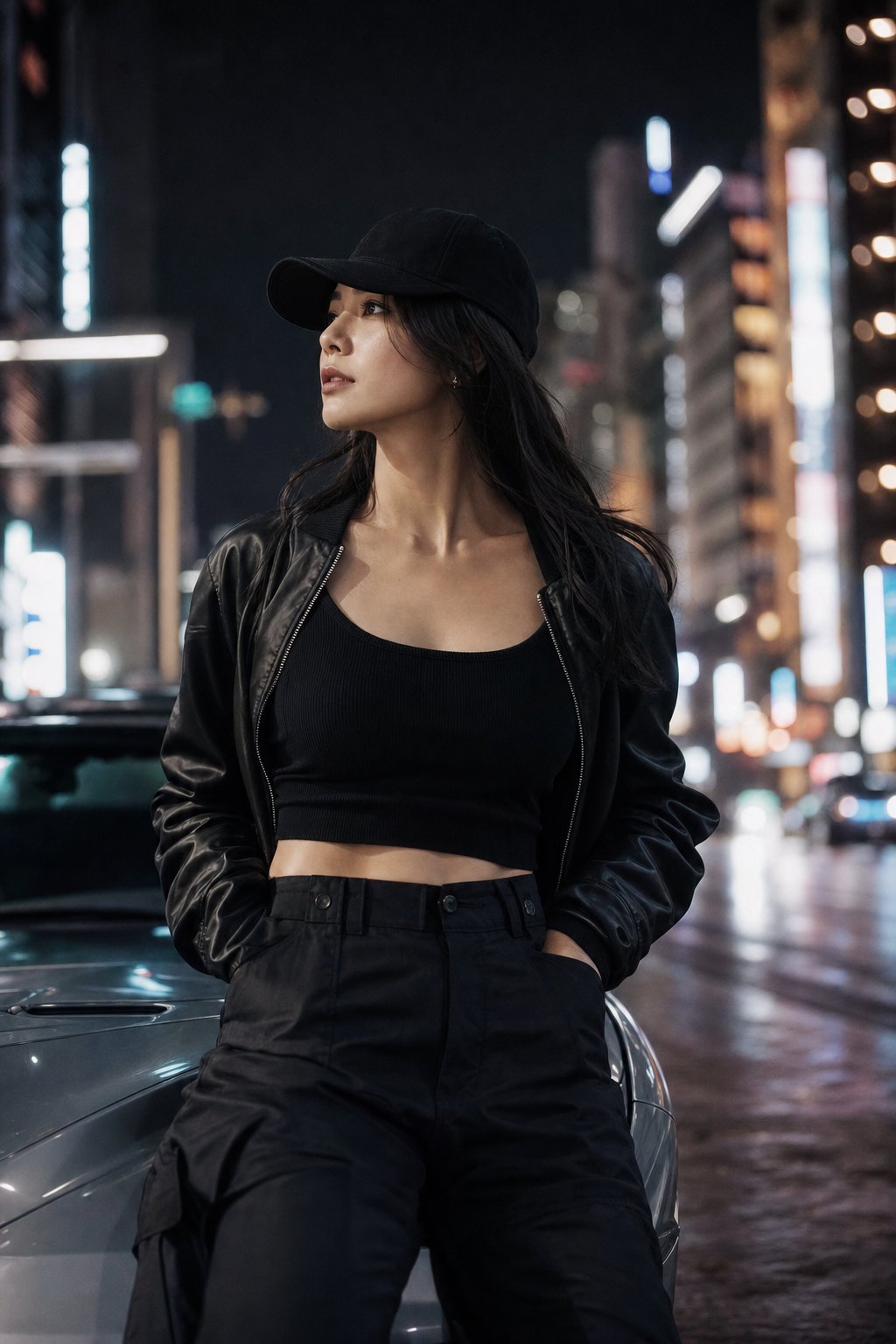 MOJO キャップ ブラックロゴ を着こなすスタイル