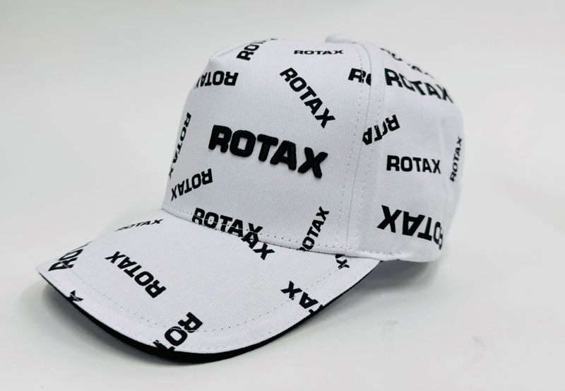 ROTAX キャップ ホワイト×ブラックロゴ